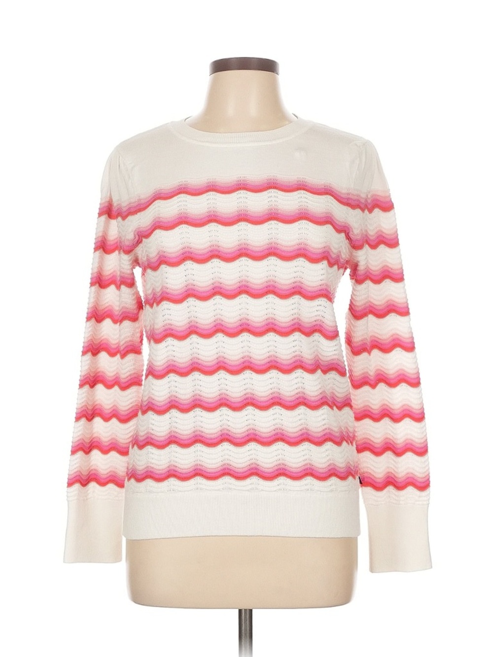 Tommy Hilfiger White Knit Top with Navy Label